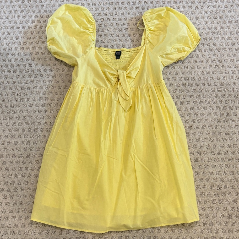 Wild Fable Yellow Puff Sleeve Women’s Dress